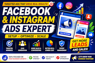 setup and optimize facebook meta ads campaign for leads