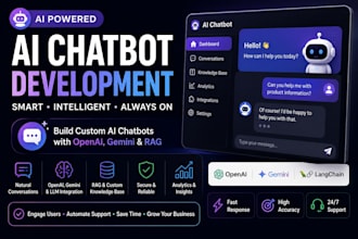 develop an ai chatbot with openai gemini and rag