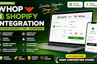 integrate whop checkout with shopify and fix checkout issues