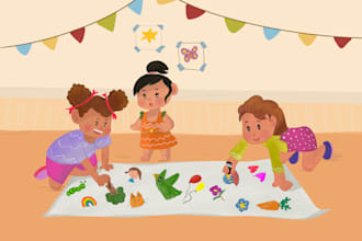 spot illustration for kids book