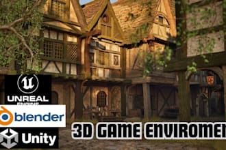 build 3d game city map, terrains 3d map landscapes level design for unity ue5