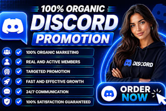 promote and boost your discord server, organic advertise to new active members