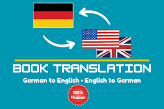 translate your german novel or memoir into english, or english into german