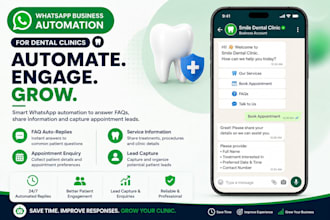 automate whatsapp business for your dental clinic