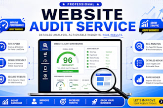 do a complete website audit for SEO and performance