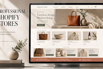 design and develop a professional shopify store