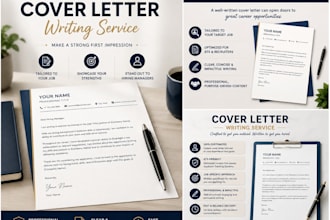 design a professional cover letter for your job application