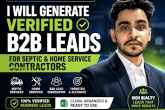 generate verified b2b leads for septic and home service contractors