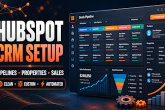set up and customize hubspot CRM sales pipelines and properties