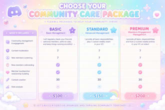 be your ongoing discord community manager