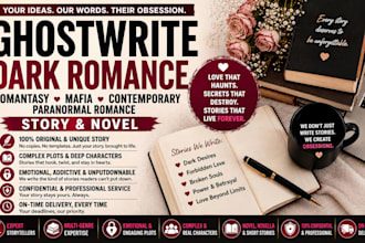 ghostwrite dark romance romantasy mafia contemporary paranormal romance story