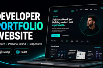 build a modern developer portfolio website