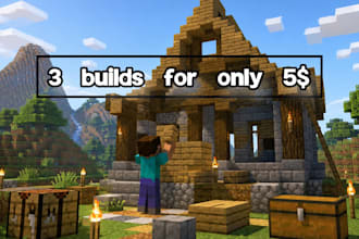 build minecraft farms and structures for the cheapest price