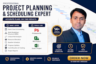 create gantt charts using p6 and ms project