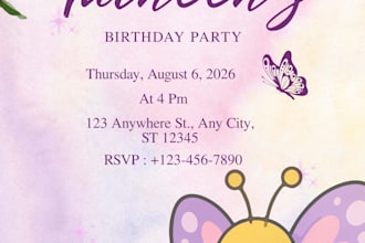 design a beautiful canva invitation for your special event