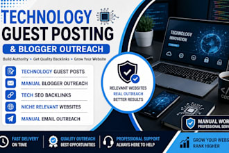 build technology guest post backlinks with tech blog posts and SEO link insertio