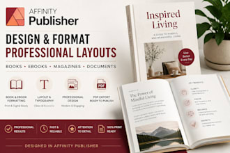 do developmental book formatting, publish your manuscript, affinity publisher