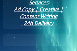 do content writing,creative writing and copywriting