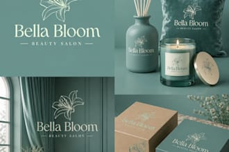 design a luxury brand logo and complete stationary designs