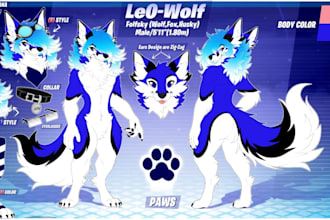 create furry ref sheet furry fursona refence sheet fursona character furry art
