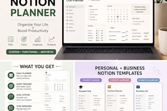 create a custom notion planner and dashboard