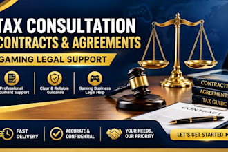 provide tax consultation, draft contracts and agreements, gaming legal support