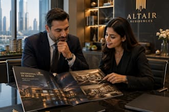 design or redesign luxury marketing brochure, catalog, and real estate flyer