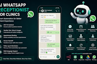 build an ai receptionist and autosystem for your clinic