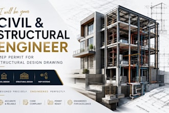 architectural structural permit drawing and mep engineering