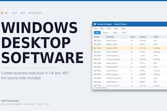 build a windows desktop app in c sharp and dotnet