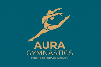 design super modern gymnastic logo with express delivery