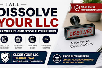 dissolve your llc properly and stop future fees