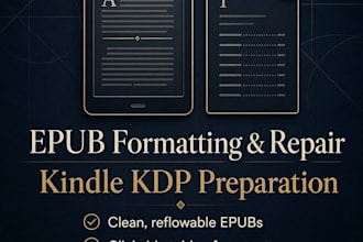 format, fix, and prepare your epub for kindle KDP