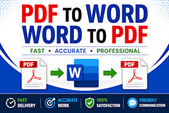professionally convert PDF to word and word to PDF