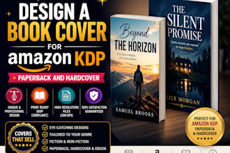 design a book cover for amazon kdp paperback or hardcover
