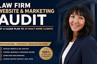 audit your law firm website, SEO, content and marketing