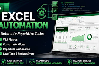 create custom excel automation and vba solutions