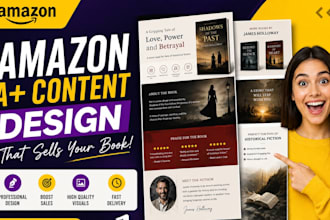 design amazon aplus content for your ebook, author brand image, KDP listing ebc