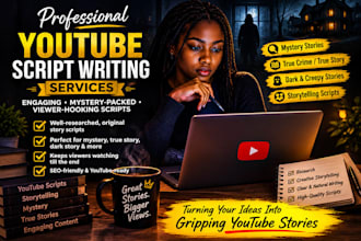 write captivating scripts for faceless youtube videos