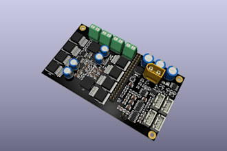 design a custom pcb layout and schematic in kicad