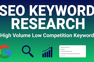do SEO keyword research and competitor analysis