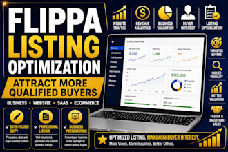 optimize your flippa business listing to attract qualified buyers