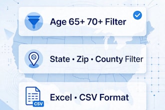 provide medicare consumer data list for marketing research