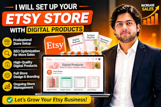 setup your etsy store with digital products