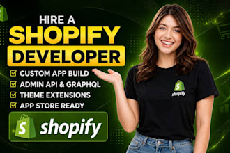 be your shopify app developer for custom shopify app development