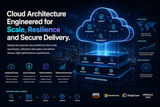 design a secure cloud architecture for AWS azure or gcp