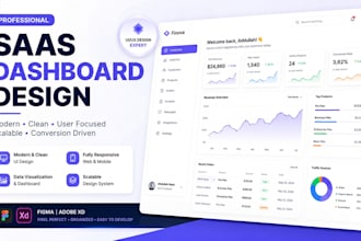 design modern saas dashboard UI UX