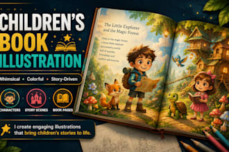 illustrate children book and picture book illustrations
