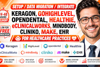 keragon gohighlevel opendental healthie ehr eclinicalworks mindbody cliniko make