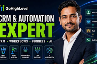 be your gohighlevel expert for ghl automation, workflow, and CRM setup